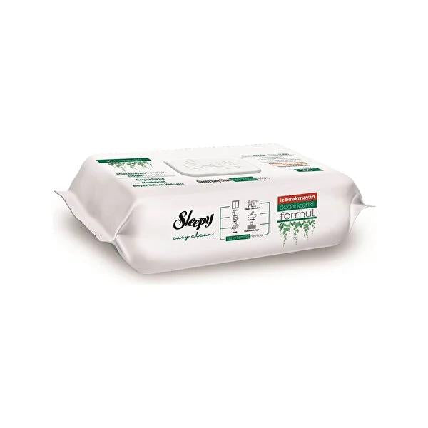 Sleepy Natural Surface Cleaning Wipes - White Vinegar &amp; Baking Soda - Disposable, No Rinse, Hypoallergenic - Extra Large 100 Count