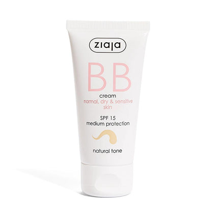 Ziaja Natural Tone BB Cream for Dry &amp; Sensitive Skin 50ml