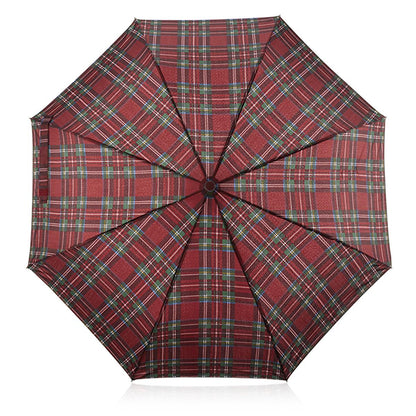 Eklips Automatic Checkered Umbrella - Waterproof, Windproof, Compact Design