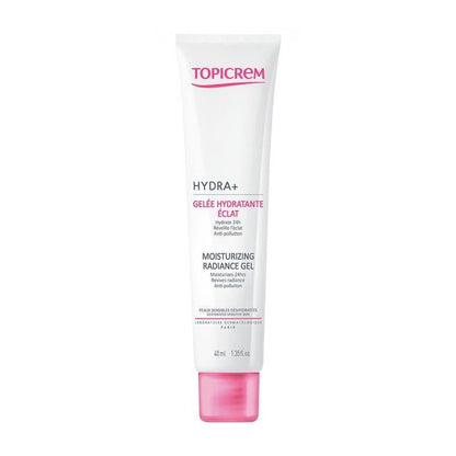 Topicrem Hydra Radiance Gel - 24 Hour Moisturizing Gel Cream for Dry Skin, Non-Greasy, Topicrem Hydra Radiance Gel