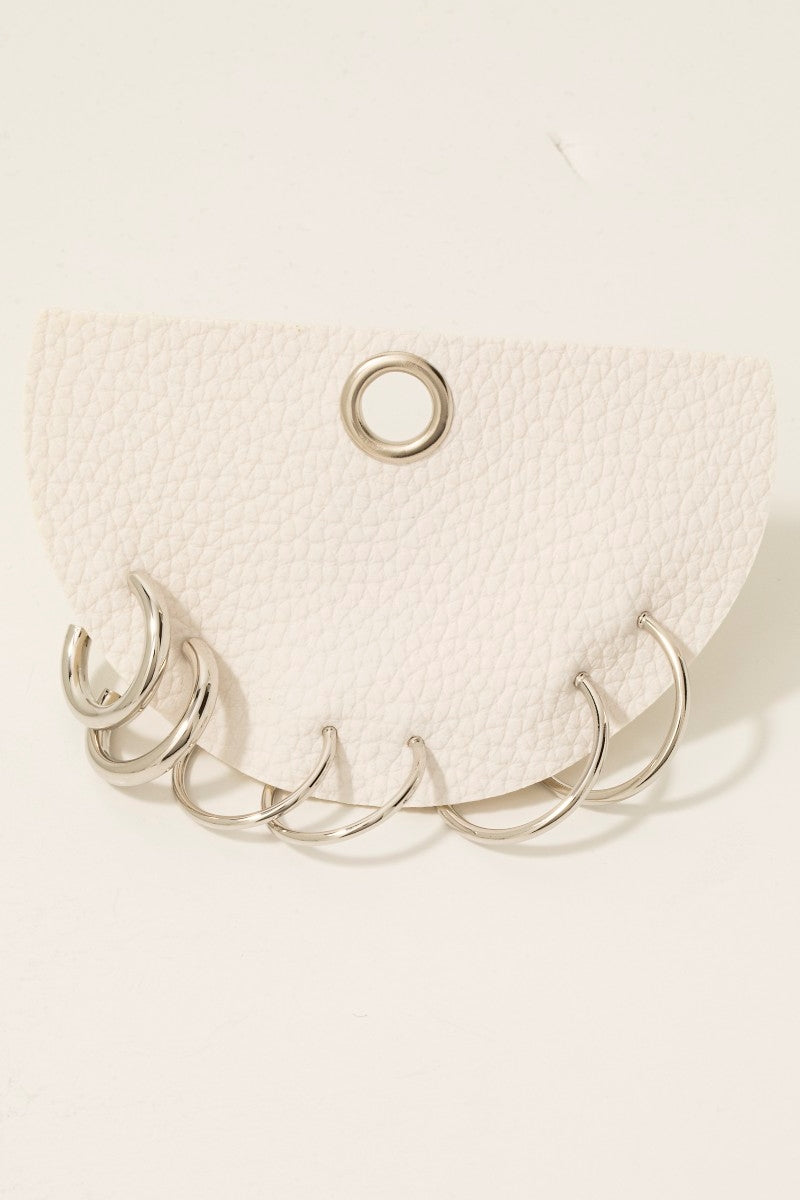 3Pc Dainty Tube Hoop Earrings Set: Silver