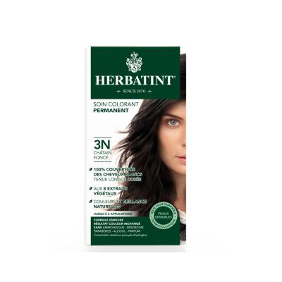 Herbatint 3N Dark Chestnut Hair Dye: Natural, Ammonia &amp; Paraben Free Gray Coverage &amp; Sensitive Scalp Formula - 4.06 fl oz