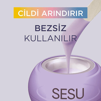 Sesu Boncuk Sir Ağda - Hypoallergenic Bubble Gum Scented Hair Removal Wax for Sensitive Skin