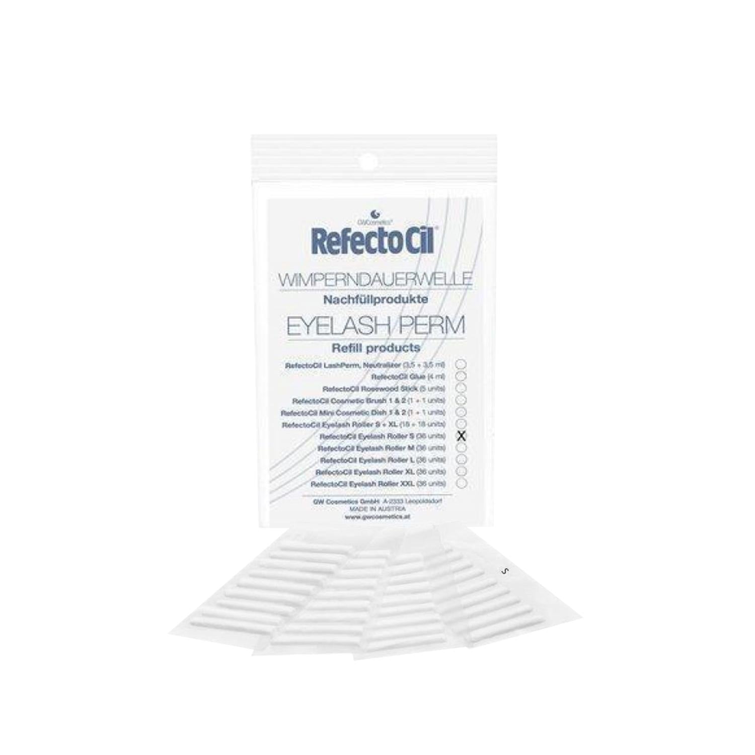 RefectoCil Eyelash Roller Small 36 Pack - Precise Curling for Smaller Lashes, Professional Beauty Supplies