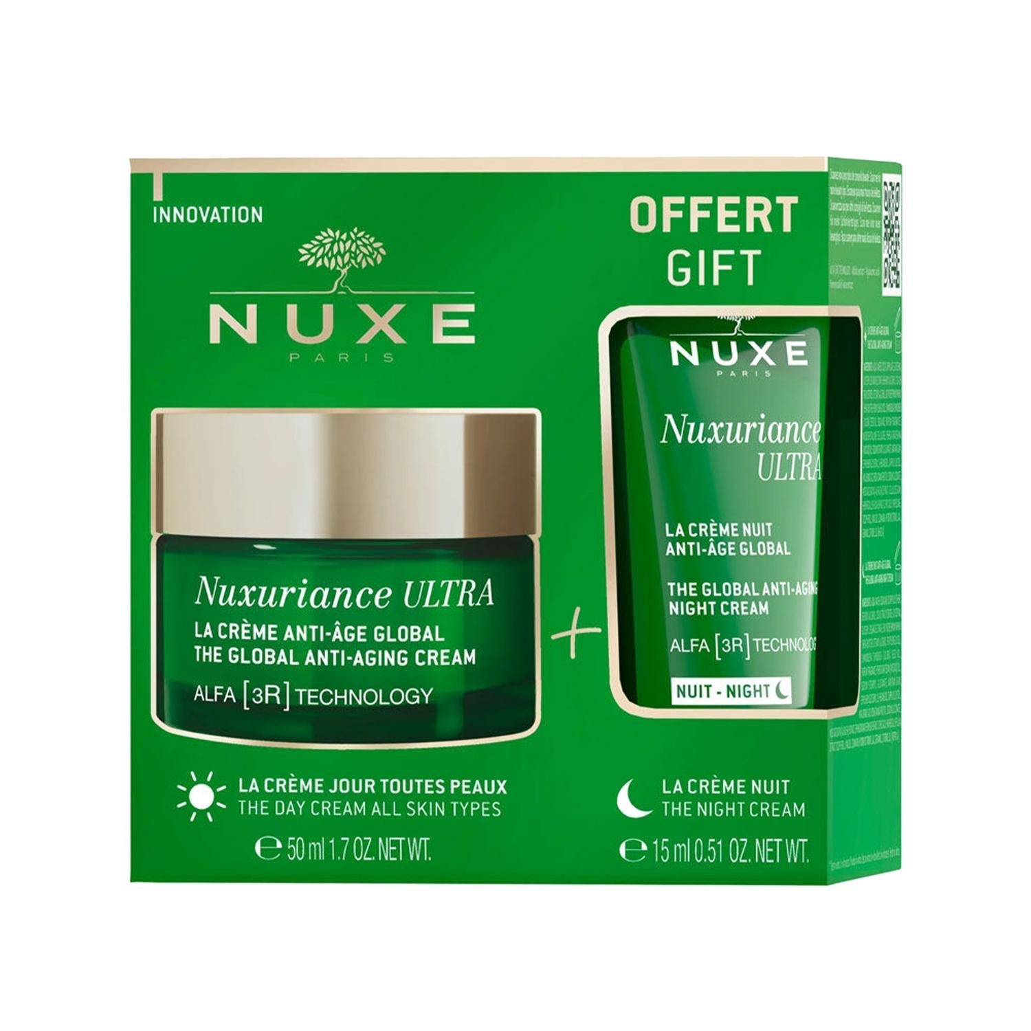 Nuxe Nuxuriance Ultra Day and Night Cream Set - Luxurious Skincare for Hydration and Anti-Aging