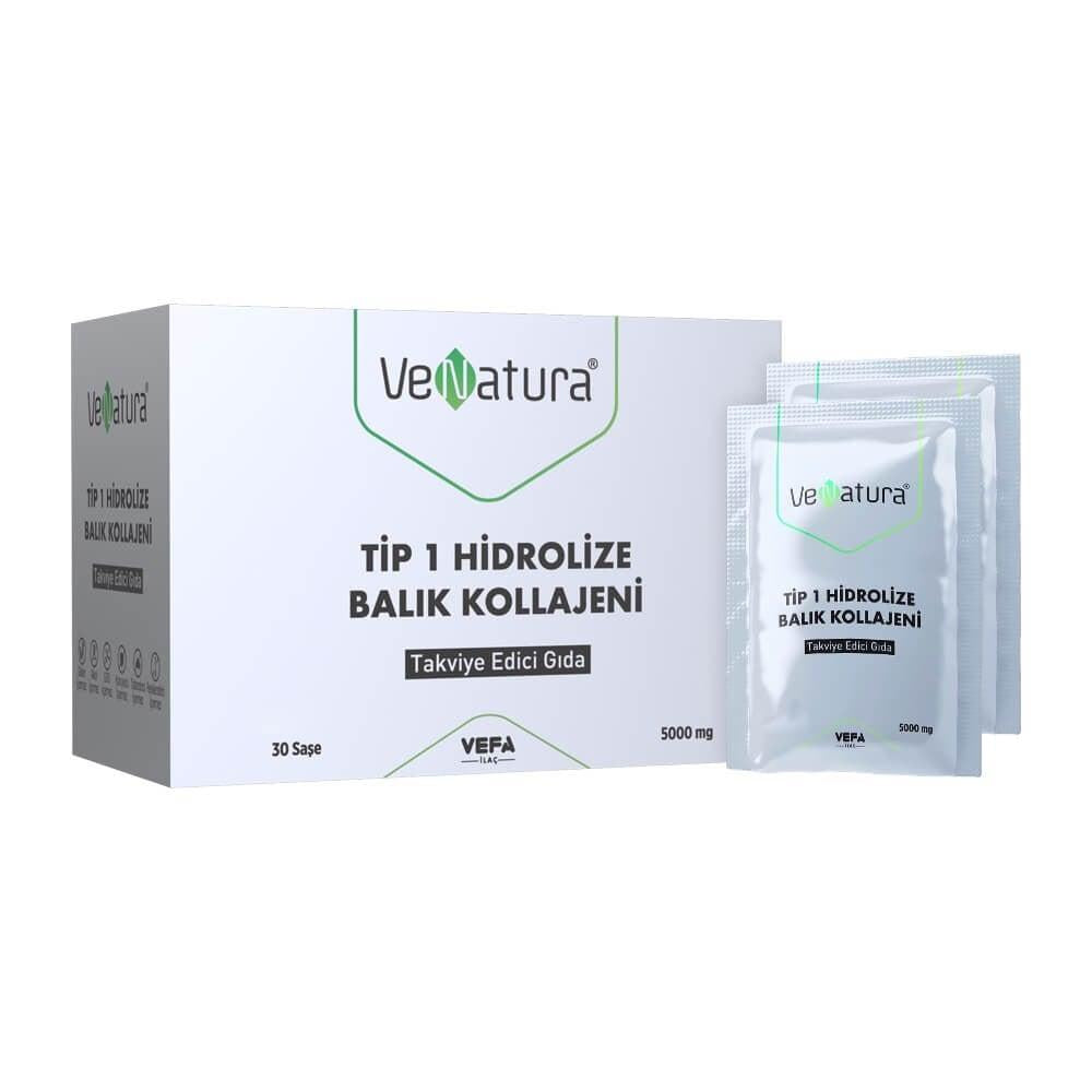 VeNatura Hydrolyzed Collagen Supplement - 30 Sachets for Skin, Joint Health &amp; Wellness