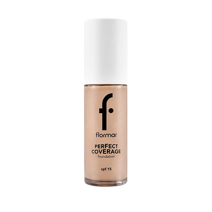 Flormar Perfect Coverage Foundation - Long-Lasting, SPF 15, All Skin Types