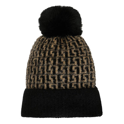 Eklips Diagonal Knit Beanie for Warm Winter Comfort