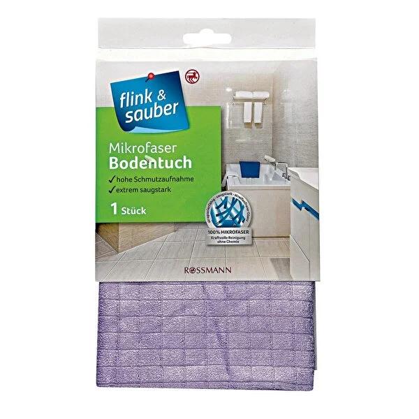 Flink &amp; Sauber Microfiber Floor Cleaning Cloth: Highly Absorbent, Reusable, Streak-Free Cleaning - Large 23.62 x 19.69 inches