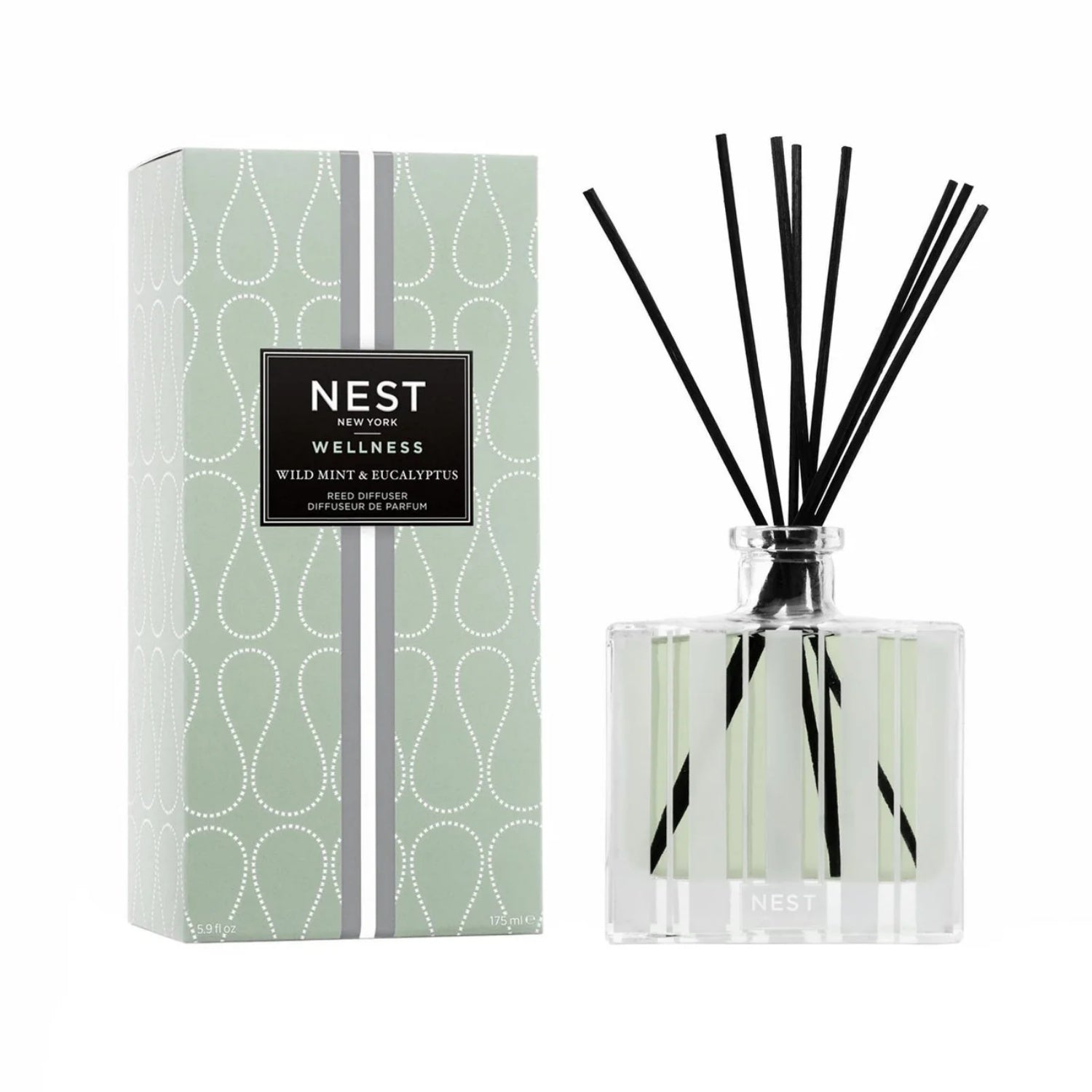 Nest New York Wild Mint &amp; Eucalyptus Reed Diffuser 5.9 OZ
