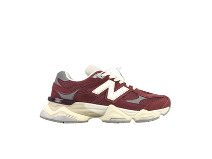 New Balance 9060 Washed Burgundy &amp; Cream Sneakers - Comfort &amp; Style