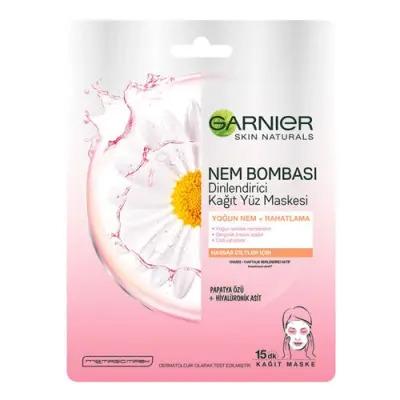 Garnier Relaxing Paper Face Mask - Soothing Skincare for Calm &amp; Relaxed Skin, 28g