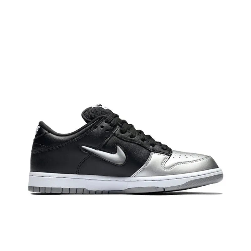 Nike Sb Dunk Low Supreme Jewel Swoosh Silver