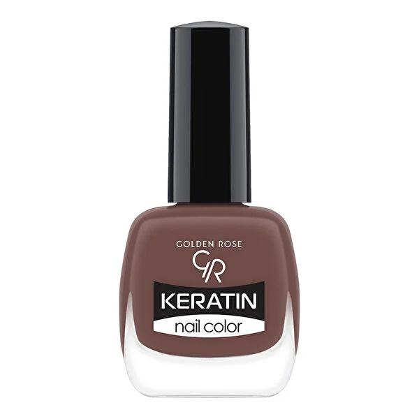 Golden Rose Keratin Nail Polish - Long-Lasting Color &amp; Nourishment, Shade No. 118