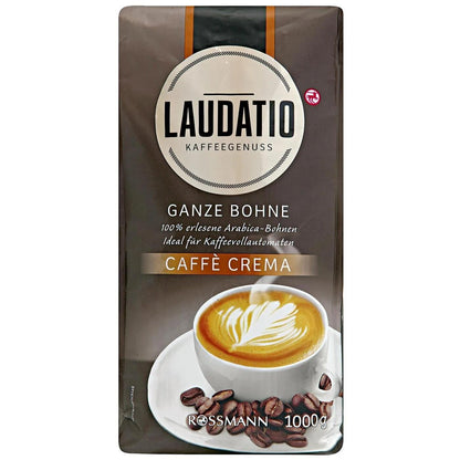 Laudatio Cafe Crema Rich &amp; Smooth Whole Bean Coffee 1000g