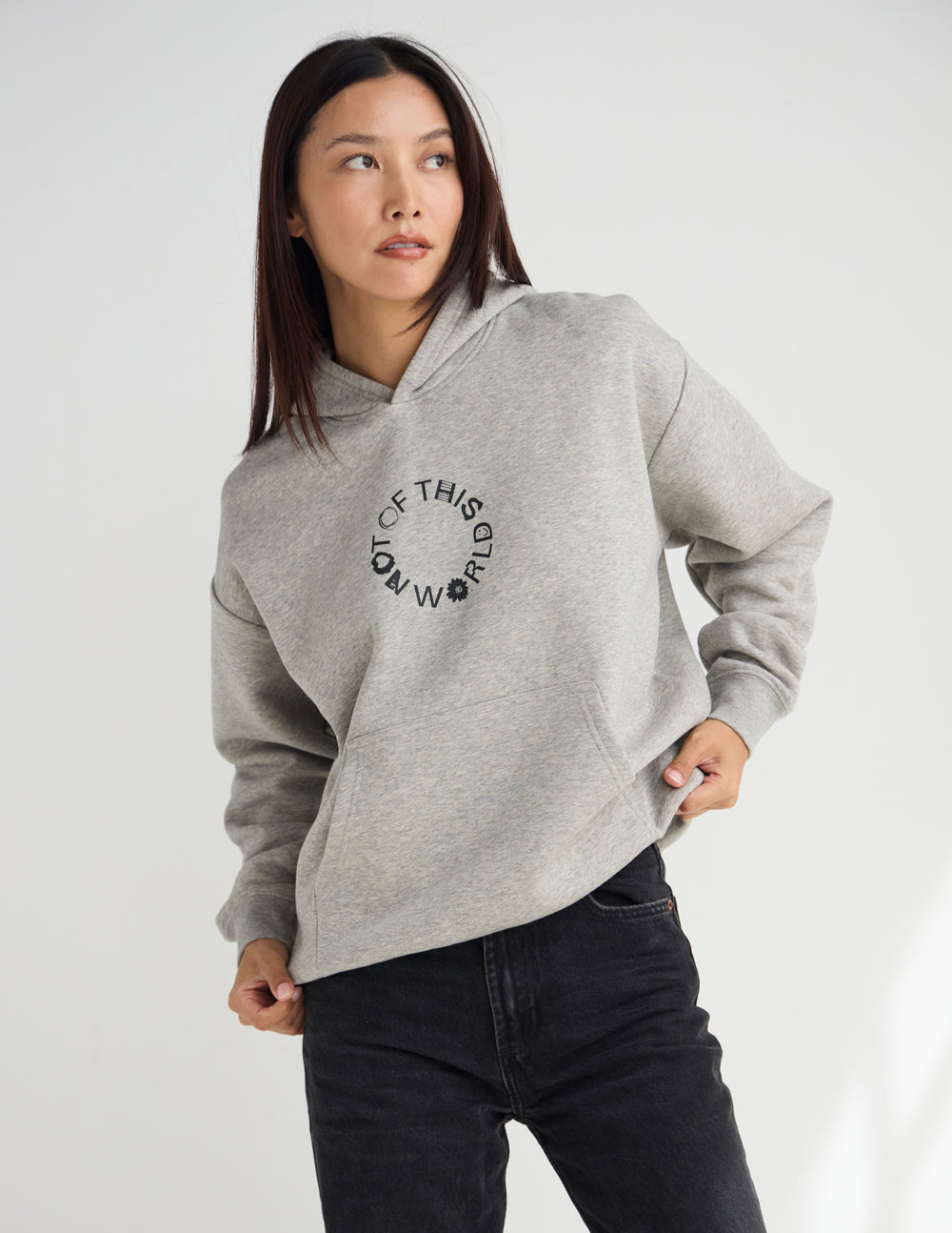 Not of This World Beige Unisex Hoodie