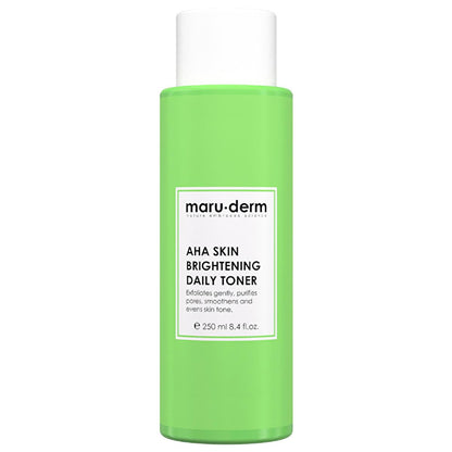 Maruderm AHA Skin Brightening Toner: Glycolic &amp; Lactic Acid Exfoliating Treatment for Dark Spots, Hyperpigmentation, &amp; Even Skin Tone