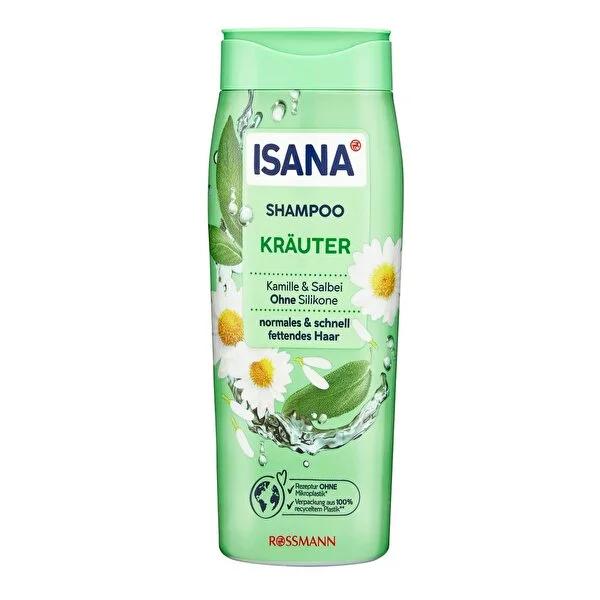 Isana Silicone-Free Shampoo with Chamomile &amp; Sage for Normal to Oily Hair - 10.14 fl oz