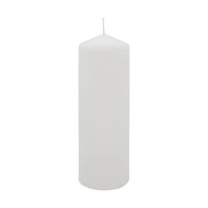 Rubin Licht White Pillar Candle for Home Decor 200x70 mm