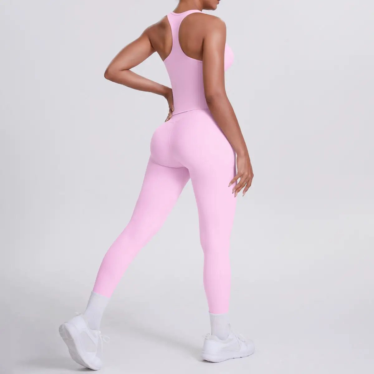 Brushed H Shaped Beauty Back Sports Vest Pants Tight Quick Dry Casual Running Fitness Yoga Wear Women by Wanita Store