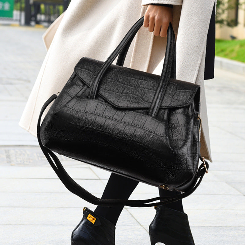 Handtasche Große Kapazität Tasche Damen All Match Hochwertige Damen Tasche Krokodilmuster Tragetasche Schulter Umhängetasche