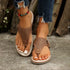 Summer New Wedge-Heeled Slippers for Women, Heightening Casual Rhinestone Thong Sandals for Outer Wear, Beach Flip-Flops, Large Size Shoes SHOPEZRA L.L.C.