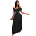 Damen sexy Bandeau-Kleid eng anliegend transparentes Mesh