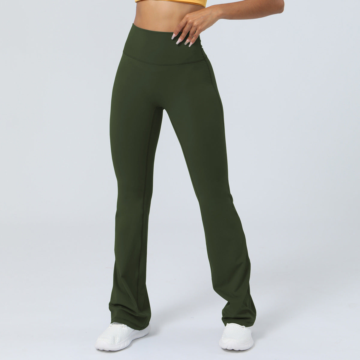 Nude Feel Tight Dance Weite Beinhosen Hüfthebe Hohe Taille Freizeithosen Flared Pants Fitness Sport Yoga Hosen Damen