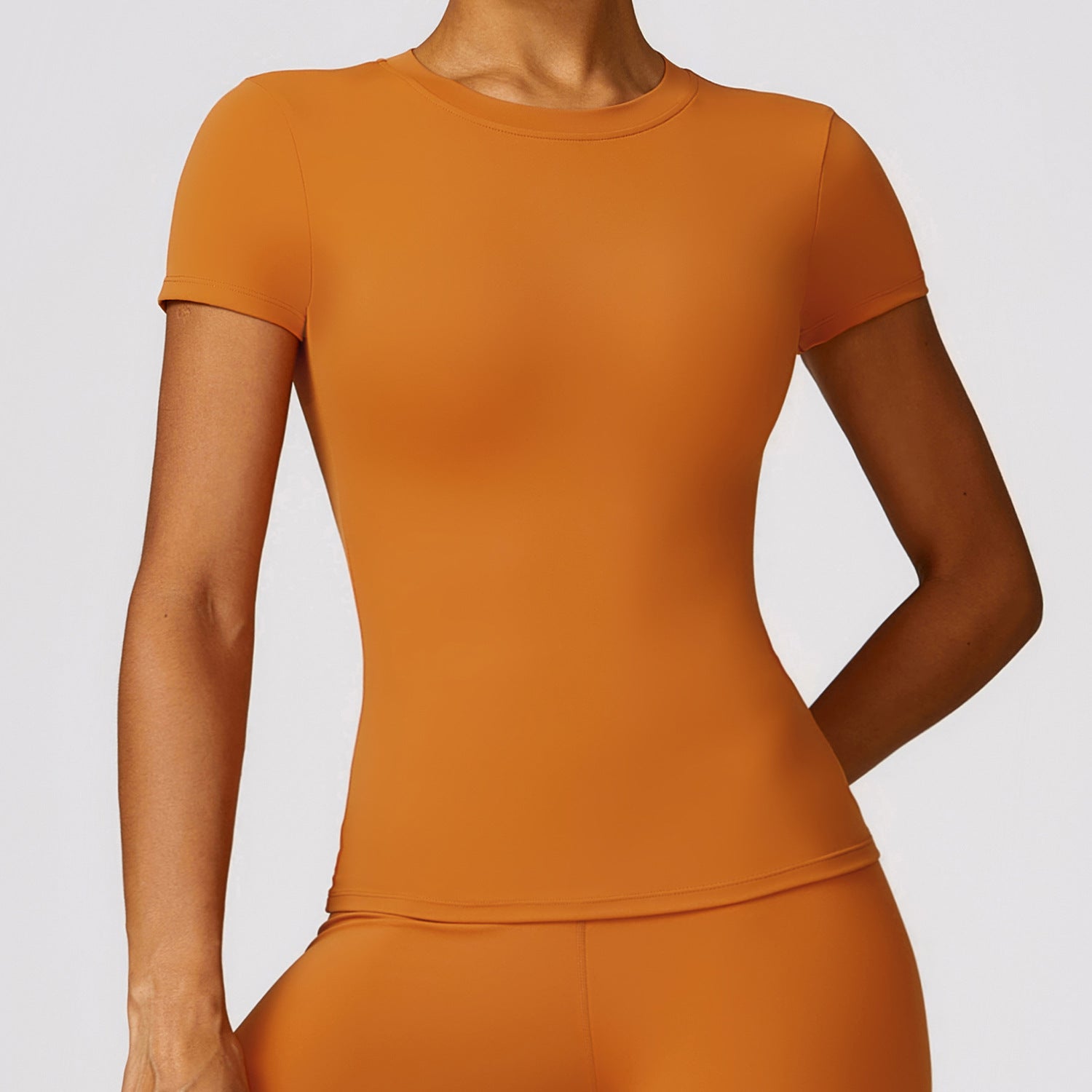 Sollinarry Frühling T-Shirt Schnelltrocknend Yoga Kleidung Kurzarm Workout Top Bluse Outdoor Laufen Sport Kurzarm Damen