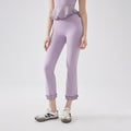 High Waist Lace Slimming Smoke Tube Cropped Pants Slim Fit Yoga Pants Damen Hüftstraffende Lauf-Workout-Hose Fitnesshose