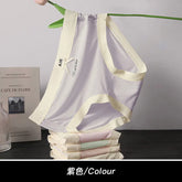 Ice Silk Seamless Underwear for Women 7A Antibacterial Cotton Inseam Summer Thin Mask Pants Nude Girl Mid-Waist Briefs SHOPEZRA L.L.C.