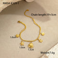 Summer Ocean Stainless Steel Anklets Starfish Shell Love Niche Exquisite Foot Ornaments