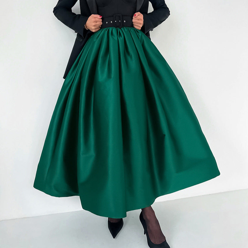 Spring Arrival Sexy Atmosphere Sweet Loose Big Hem Women A line Skirt