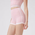 Kontrastfarbe High Waist Pfirsich Hüftlifting Zero Sense Hose Keine Peinliche Linie Sportshorts Laufen Fitness Yogahose Damen