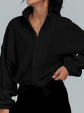 Damenbekleidung Polar Fleece Sportjacke Samt Stehkragen Reißverschlussjacke
