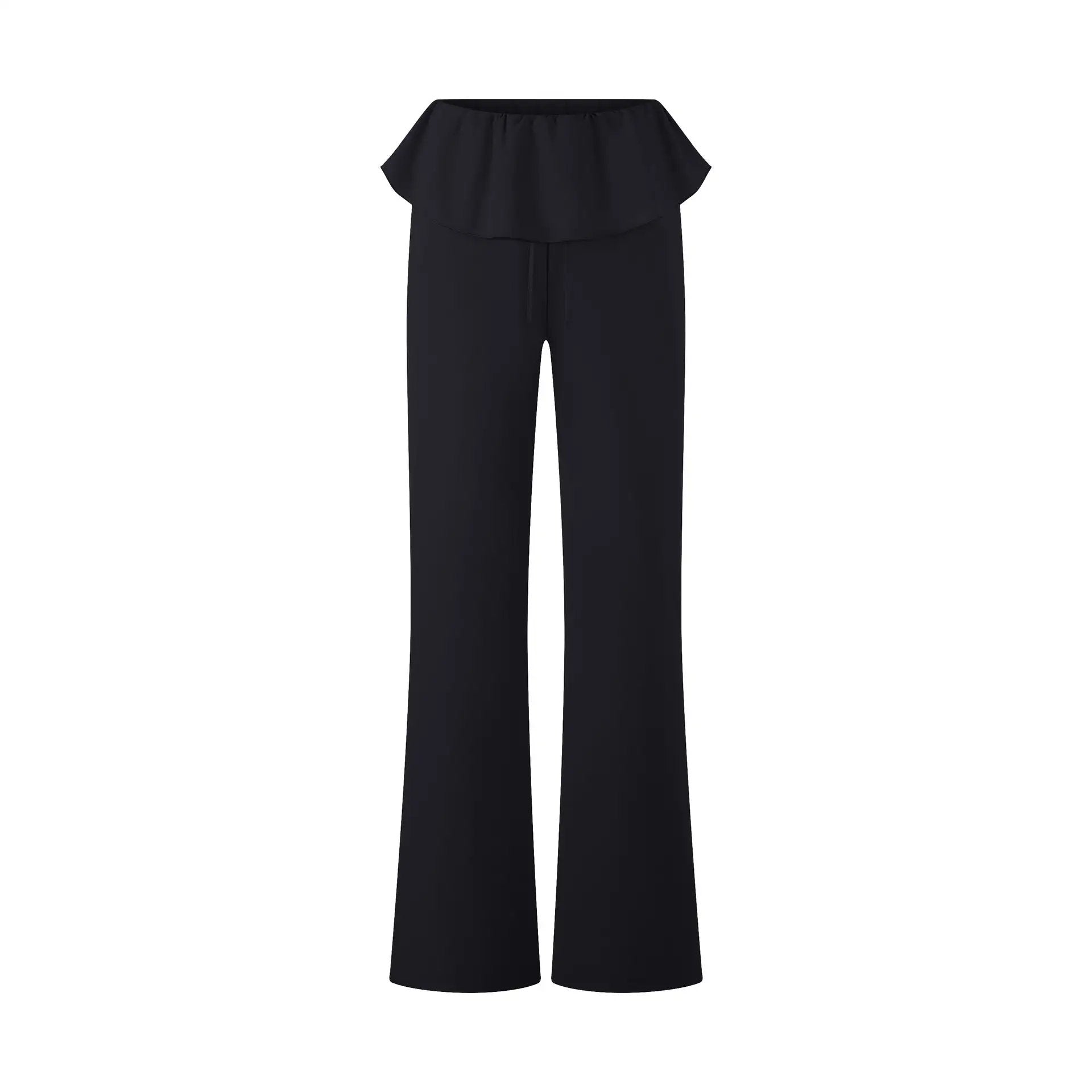 High Waist Drawstring Fitness Lace Quick Drying Yoga Pants Loose Casual Trousers Running Sports Yoga Pants Yoga Pants Women by Wanita Store
