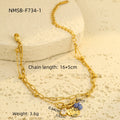 Autumn Winter Light Luxury High Grade Titanium Steel Bracelet Water Drop Zircon Pearl Embellished round Brand Women Bracelet Jewelry