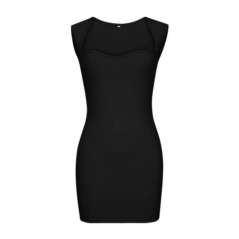 Spring Summer Women Clothing Sexy Nightclub Dress Sleeveless Knitted Hip Spaghetti Straps Dress by Wanita Store
