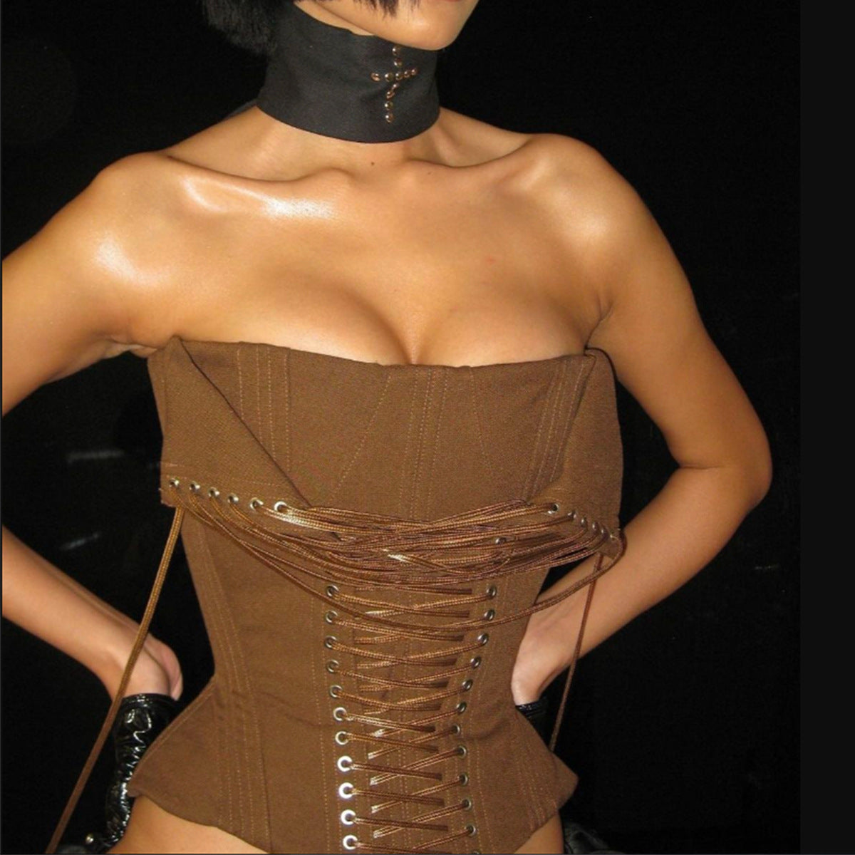 Advanced Design Sexy Boning Korsett zum Schnüren Sexy Korsett Tube Top