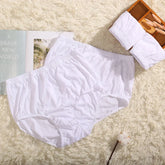 100% Pure Cotton White High Waist Underwear Women&