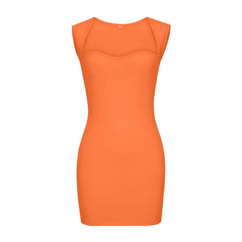 Spring Summer Women Clothing Sexy Nightclub Dress Sleeveless Knitted Hip Spaghetti Straps Dress by Wanita Store