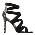 High Heeled Sandals Women Sexy Stiletto Pointed Toe Peep Toe Slippers Ankle Ring Bandage Cloth Roman Shoes