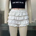 Women Pantskirt Multi Layer Cake Pants Multi Color Sexy Lace Shorts