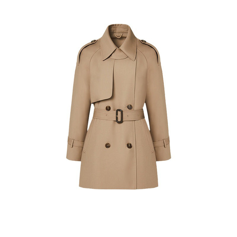 Element Mid Length Trenchcoat für Damen Frühling Herbst Stilvoller Eleganter Trenchcoat Mantel für Damen