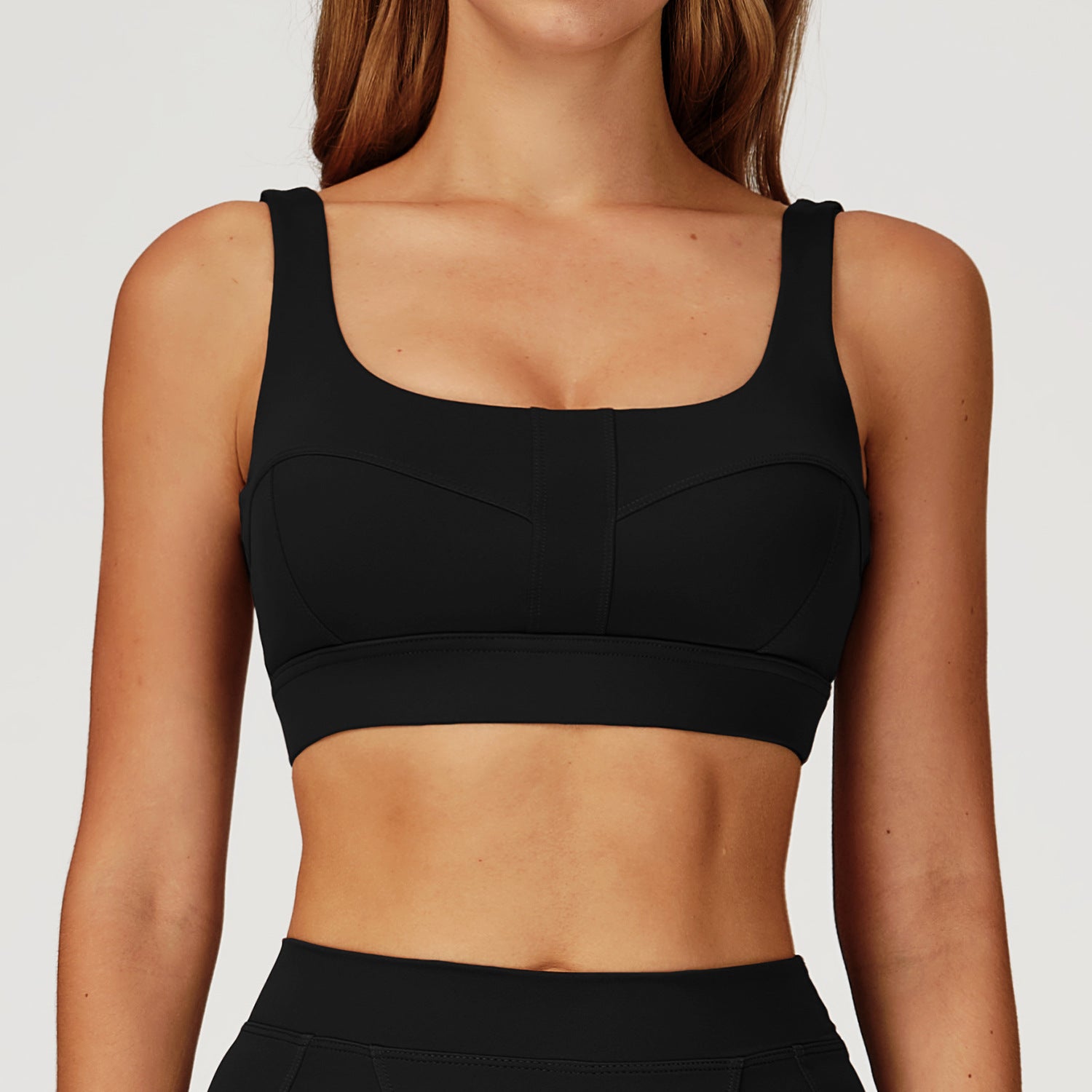 Nude Feel Yoga BH Hohl Out Cutout Rücken Formgebend Stoßfest Sportunterwäsche Outdoor Laufen Workout Yoga BH
