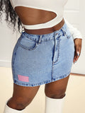 Sexy High Elastic Sexy Denim Hip Wrapped Skirt