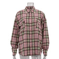Casual All Matching Plaid Shirt Women Spring Autumn Retro Lapels Long Sleeve Loose Cardigan Top Shirt