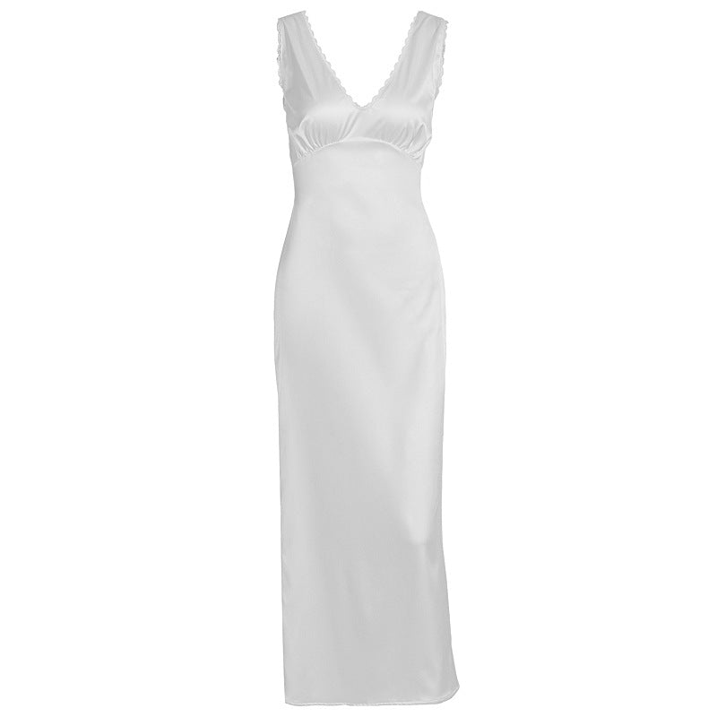 Damenbekleidung Sommer Französisch Entry Lux High Sense Anmutig Modisch Ärmelloses Enges Kleid
