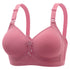 New Large Size No Rims Sweat-Absorbent Breathable Beautiful Back No Rims Push-Up Bra Top-Up Adjustable Underwear for Women SHOPEZRA L.L.C.