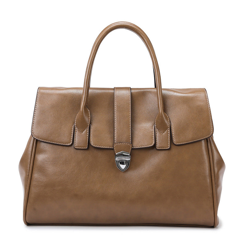 Damen Handtasche Herbst Winter Skelett Haut Tragetasche Hoher Sinn Große Kapazität Bürodame Tasche Stilvolle Tasche Damen